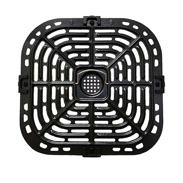 Grillplatta för Instants Vortex Plus 6qt Air Fryers, Uppgraderad Fyrkantig Grillpanna (FMY) Black