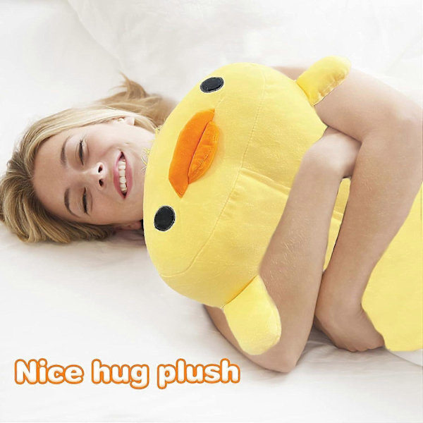 Jätte Stor Plush Anka Kudde 16 tum Stor Gul Fylld Anka Djur | Utsökt Design | Extra Stor Kudde  (FMY)