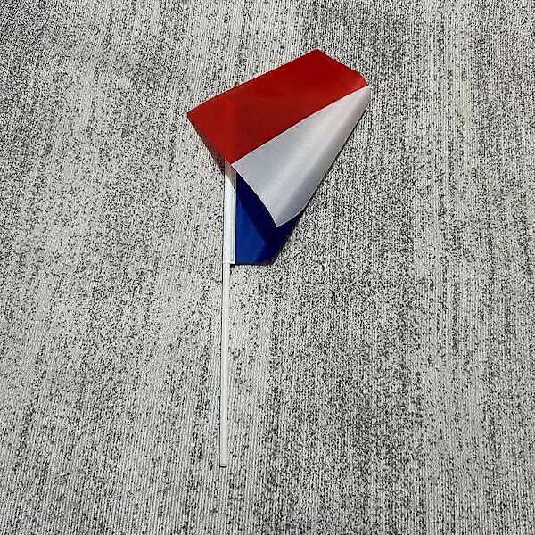 Ranskan lippu 14x21cm 100kpl Ranskan lippu kädessä heilutettavat liput muovisilla lipputangoilla Aktiviteetti paraati Urheilu Kodin koristelu (FMY) camouflage 100pcs