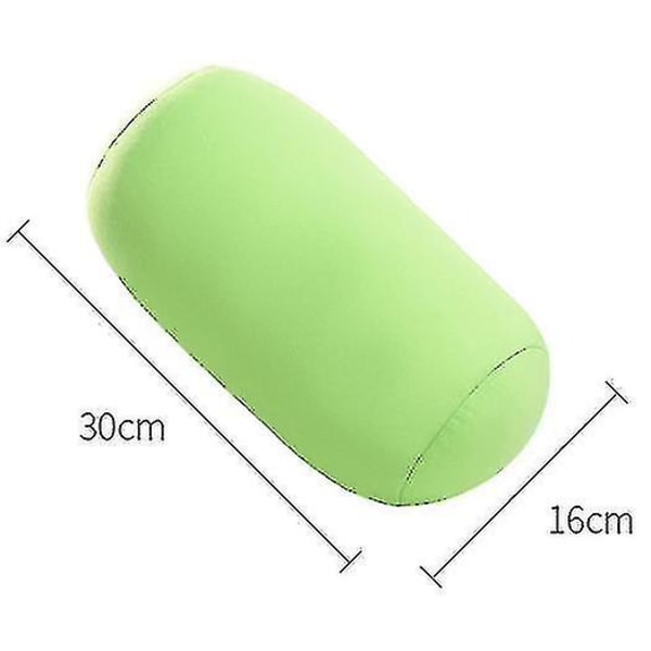 Microbead Pute Ryggpute Roll Pute Pillow Travel Home Sleep (FMY) green