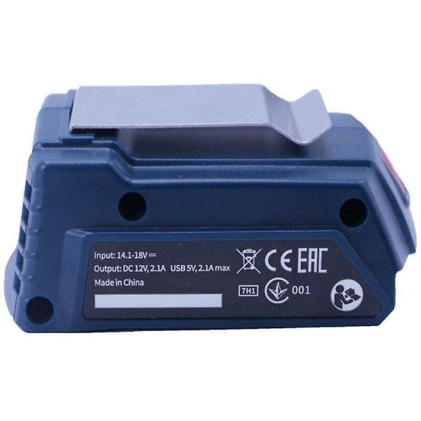 För Bosch Gaa18-24 USB -adapter med indikatorlampa för 14,4-18v Cisea (FMY)
