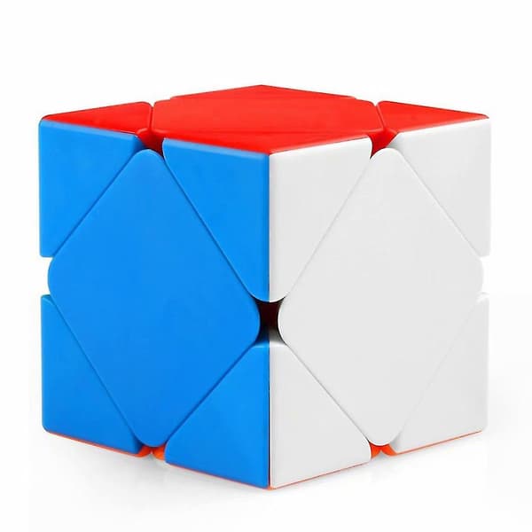 Skewb Cube Stickerless Skewb Speed Cube Former Puzzleleketøy (FMY)