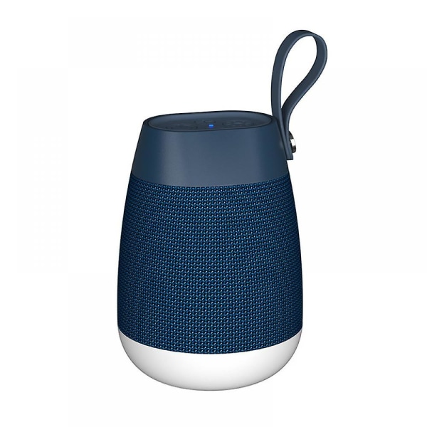 Led Rgb-lys Bluetooth-festhøyttaler, 5w bærbar trådløs Bluetooth-høyttaler M/hd Stereo, Ipx5 vanntett, 12 timers spilletid, Tf-kort (blått) (FMY)