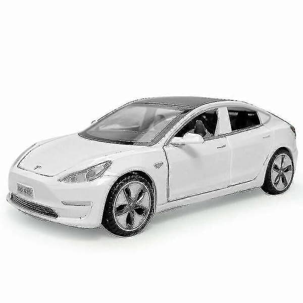 Tesla Model 3 Støbt Modelbil Legetøj (FMY) White