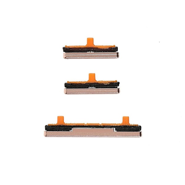 3 stk/pakke OEM sideknapper sett for Samsung Galaxy S9 G960/S9+ G965  (FMY) Gold Samsung Galaxy S9