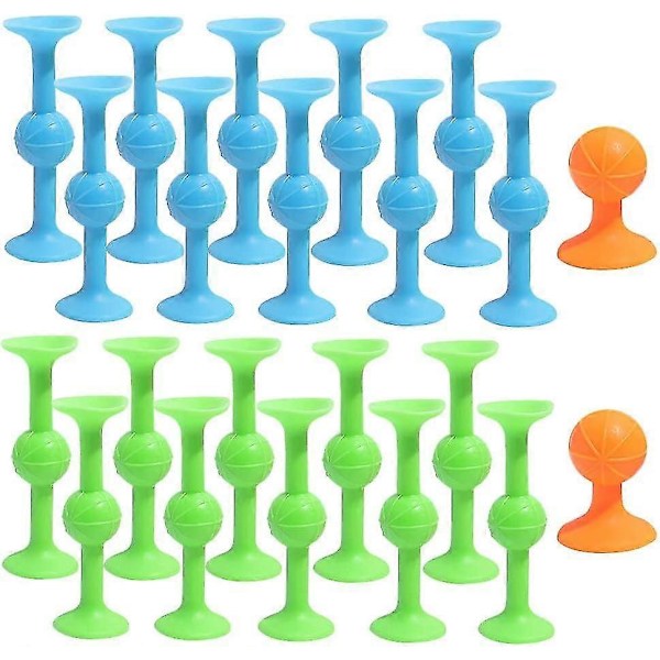 22 kpl Pop Darts - Pehmeät silikonista valmistetut Pop Darts -pelisetti 2 oranssilla maaleilla, tahmeat lelut sisä- ja ulkotiloihin, heittopeli, Pop Darts -imu (FMY)