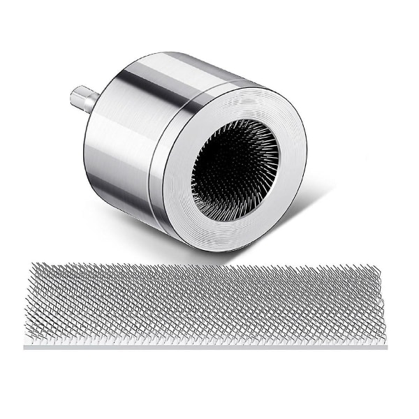 3/4 tums metallkoppar rörrengörare med 1 utbytbar borste rörrengöringsborste rörrengöringsborste (FMY) Silver