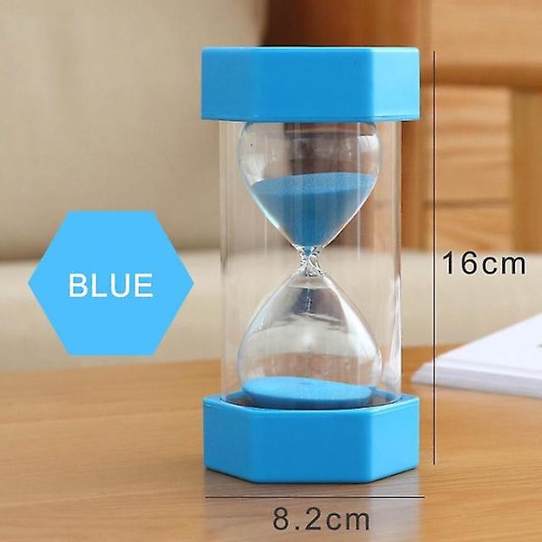 Tidsglas 30 Minutter Sandur Ur Plastik Sandglas (FMY) Blue 30 Minutes