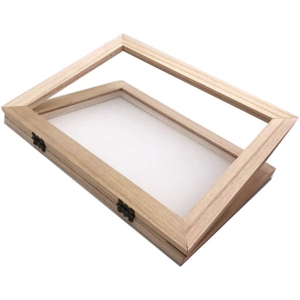 Sanmum Papperstillverkningsram & Deckle Traditionell Träpapperstillverkning för Handgjorda DIY Pappershantverk (18 x 125 x 25 cm)  (FMY) 34 x 25 x 3 cm