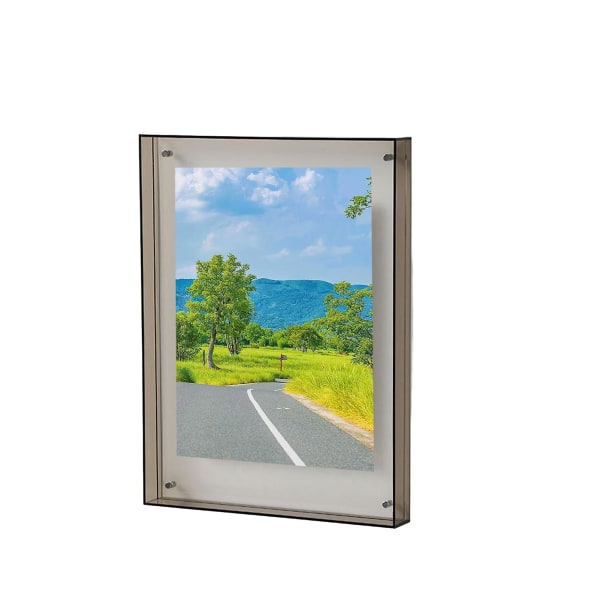 Photo Frame Vibrant Floating Acrylic Picture Frame Desk Wall Art Frame  (FMY)