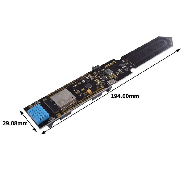 Esp32 Wifi Bluetooth Temperatur Fugtighed Og Jord Modul Fjernbetjening Med 18650 Batteriholder Modul  (FMY)