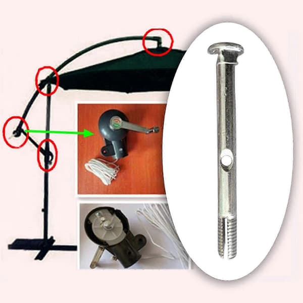 Tilbehør til terrasseparasol Udskiftningsdele til parasol Kraftig holder Dele Parasol (FMY) Handle Axis