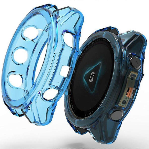 Garmin Fenix 8 51mm -kellolle tarkoitettu iskunkestävä TPU-kotelo, puoliksi kääritty (FMY) Multicolor Style D
