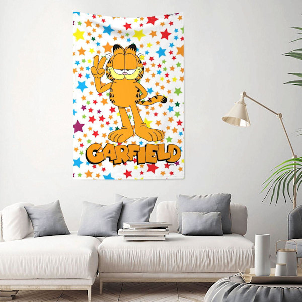 c16 Garfield Väggbonad Hängande Heminredning Väggfilt Sovsal Vardagsrum Sovrum Bakgrund Poster SsX16  (FMY) 152x130cm 60x51in