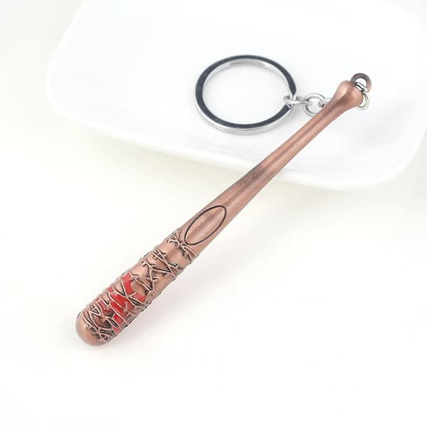 Baseball nøglering legering bat form mænd bat kæde mænd solid og nøglering baseball nøglering og legering nøglering til (FMY)