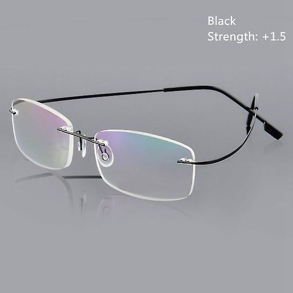 Lesebriller Spectacle memory Titanium  (FMY) black Strength-150