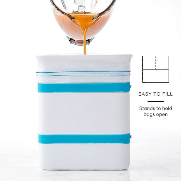 Frysmat Block Maker, Matlådebehållare För Att Frysa Soppa Och Rester Till Köket (FMY) 2pcs