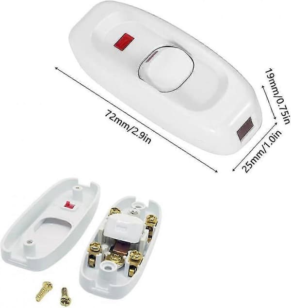 Inline-bryter/lampe/belysningsbryter (FMY)