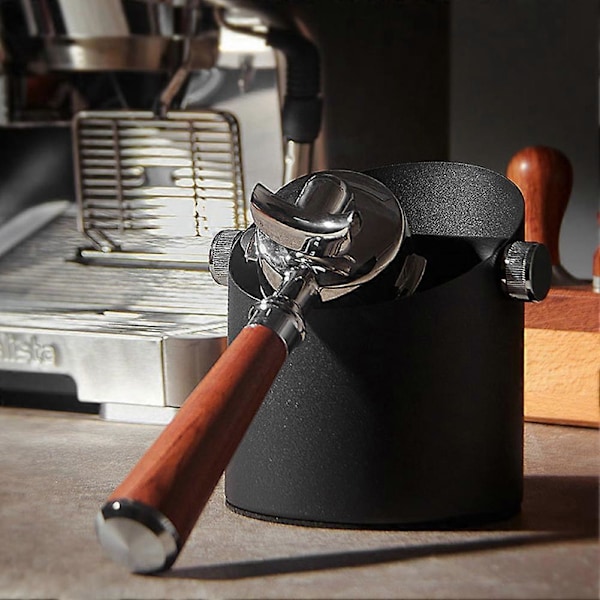 Kahvinporojen tyhjennysastia irrotettavalla lyöntitangolla, espressokulho kotiin, keittiöön, toimistoon, espressokoneelle (FMY) White