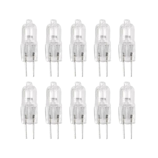 Förpackning med 10 G4 12V 35W halogenlampor, varmvit. (FMY)