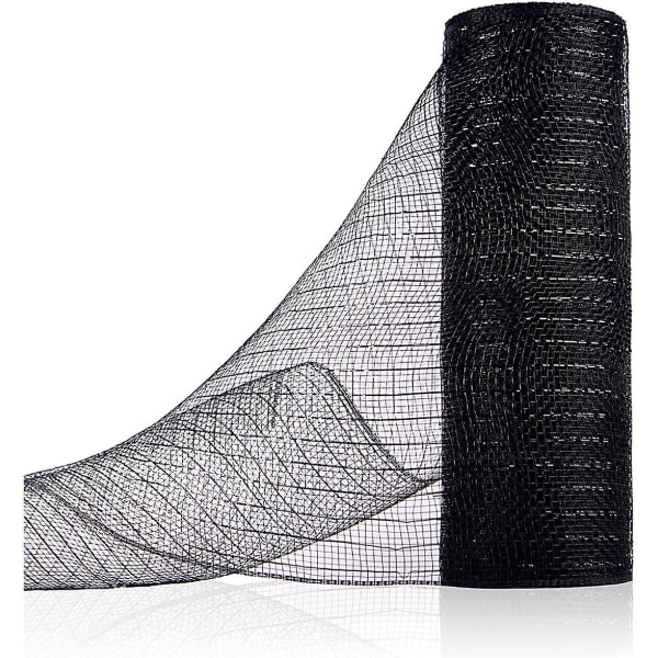 Deco Mesh Bånd, 10 tommer x 30 fot per rull Metallisk folie mesh bånd (FMY)