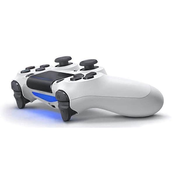 ps4 gamepad joystick dubbel vibration ps4 trådlös bluetooth handkontroll (FMY) white