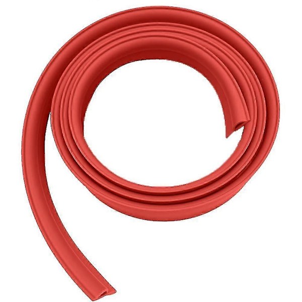 2 Meter Kantlist-PVC Mattkantlist-Gummigolv Övergångslister-Självhäftande List T (FMY) Red