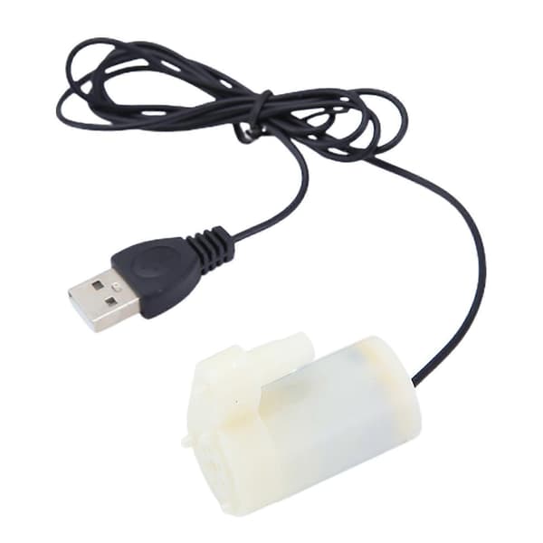 USB Lågspänning Liten Vattenpump Mångsidig Mikro Mini Dränkbar Pump (FMY) White