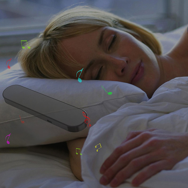 Benledningshögtalare Suboccipital Sömn Högtalare Sömnfrämjande Intelligent Brusreducering HD-ljud Sömn Trådlös Mini Bluetooth-högtalare (FMY) Black