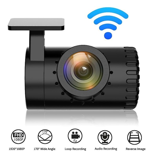 Wifi Bil Dvr Kamera Mini Køreoptager Usb Dashcam 120 vidvinkel Dash Cam Auto Recorder Køretøjs Dashboard Kamera (FMY)