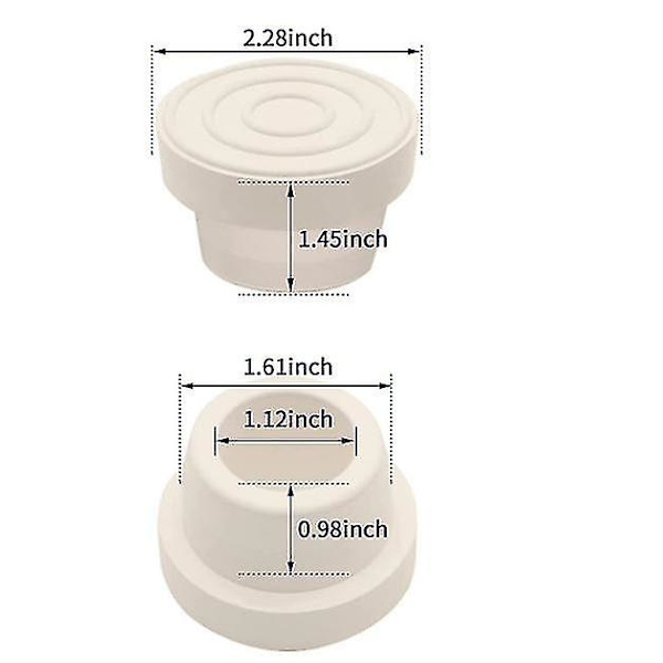 2 kpl kumisia uima-altaan sisäpuolisia tikkaiden puskureita, askelmat sisäpuolisiin tulpatulppiin, jotka sopivat 1,90 tuuman sisähalkaisijaltaan oleviin tikkaiden putkiin (FMY) 2pcs