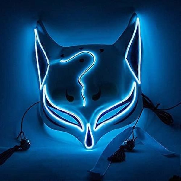 Moderigtig kitsune maske, rævemaskerade maske. (FMY)