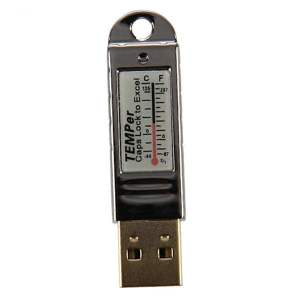 Guld TEMPer PC Laptop USB Sensor Termometer Temperatur Datalogger Recorder (FMY) silver