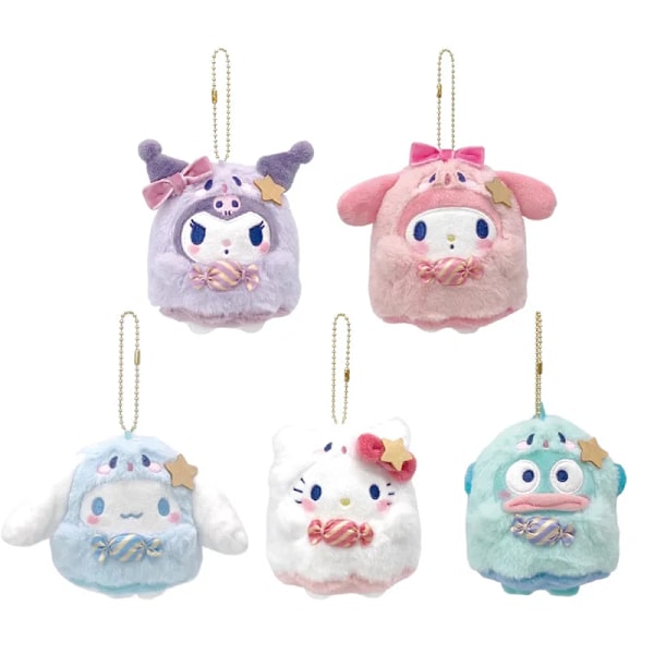 Japansk sød Halloween spøgelse slik serie Kulomie Melody grim fisk plys vedhæng pige hjerte gave fødselsdagsgave jul (FMY) 5