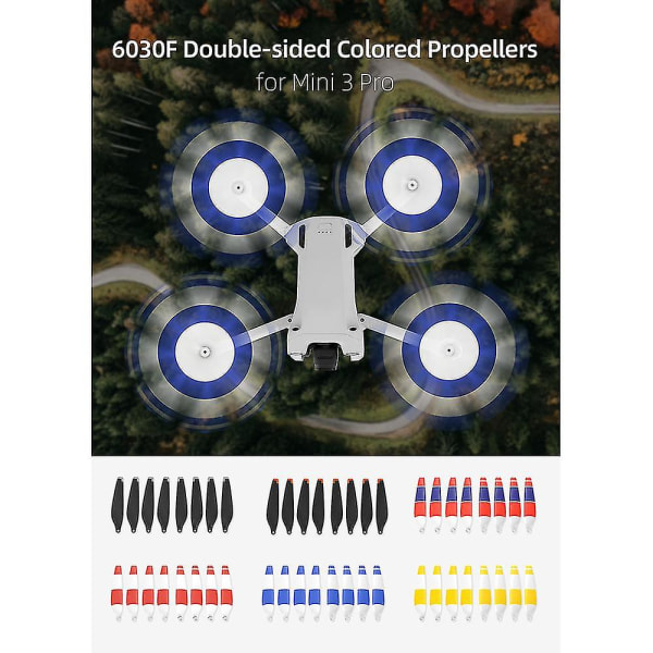 For Dji Mini 3 Pro Drone Propeller Til Dji Mini 3 Pro Tilbehør Dobbeltsidet Farve Lav Støj Propeller  (FMY) A6