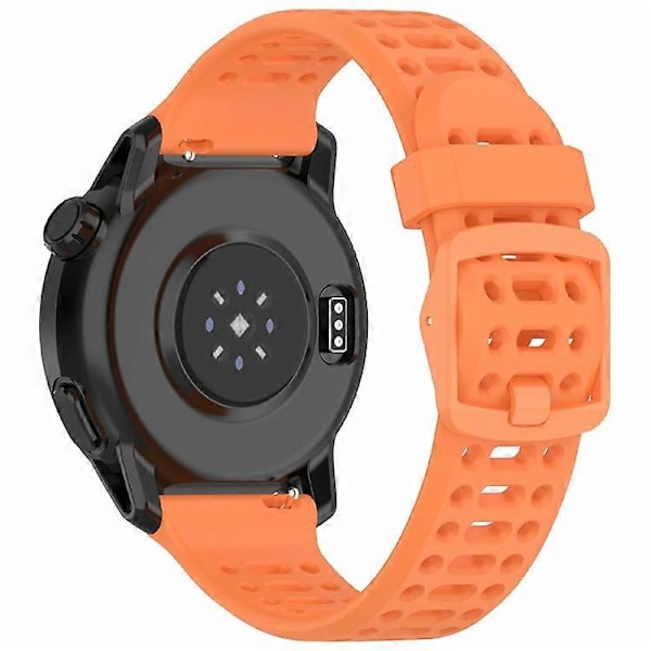 Kompatibel med Coros Pace 2 / Apex 2 / Apex 42mm Silikone Urrem Ensfarvet 20mm Urrem (FMY) Orange