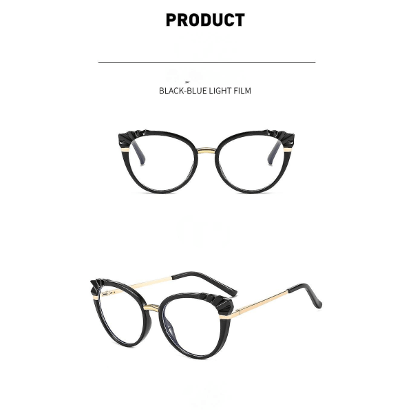 Blått ljusblockerande glasögon spelglasögon, tv-glasögon för kvinnor män, antibländning -g7011 (FMY)
