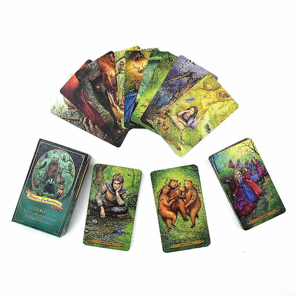 Forest of Enchantment Tarot 78-korts dæk engelsk skoven er fuld af magi  (FMY)
