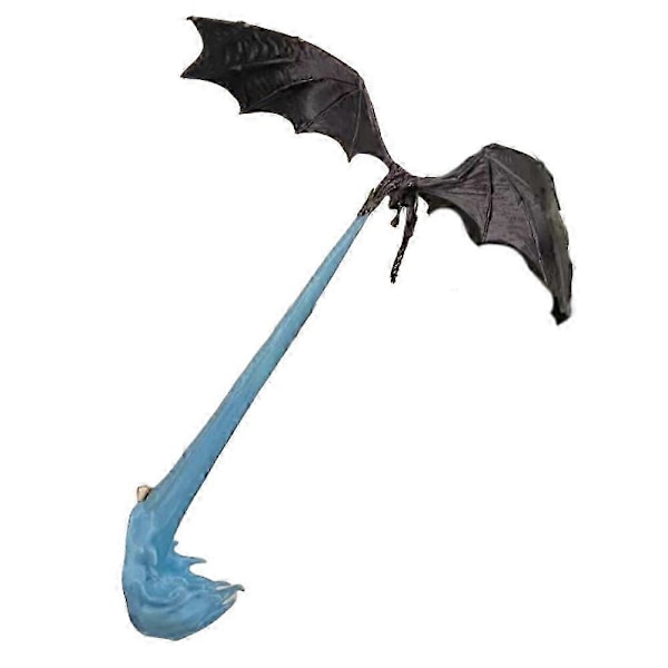 Dragon Book Nook, Dragon Flame Book Nook, Dragon Bokstöd, Dragon Dekoration (FMY) blue flame
