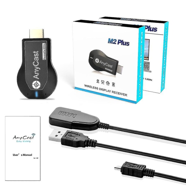 Tv Wifi Trådlös Display Stick Receiver HDMI Dongle Adapter För Anycast M18 M12 M9 Plus (FMY)