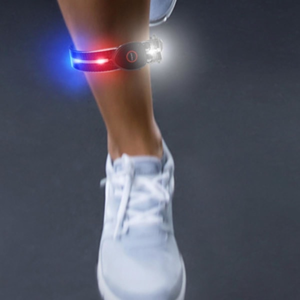 Løpelys for løpere Oppladbart LED-armbånd reflekterende løpeutstyr, LED-lysbånd for joggere Bikers Walkers (svart) (FMY)