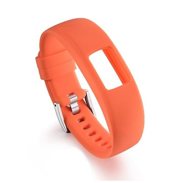 Til Garmin Vivofit 4 Gloss & Color Integreret Silikonurrem (FMY) Orange