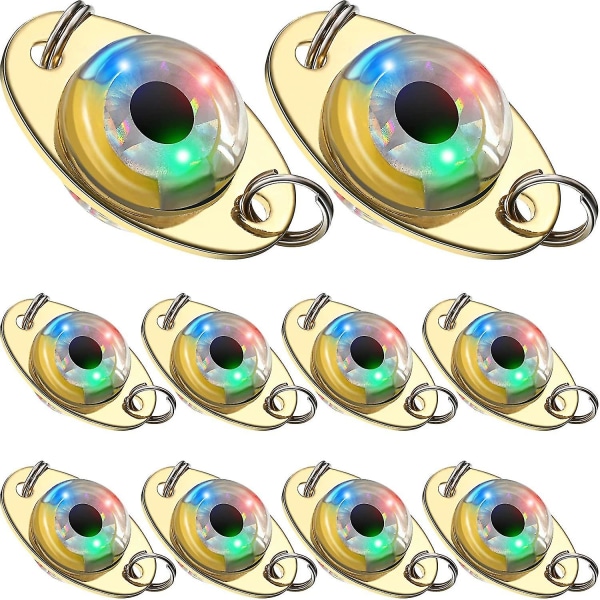 10 stycken LED-fiskedrag Fiskeskedar Lighted Bait Flasher (FMY)