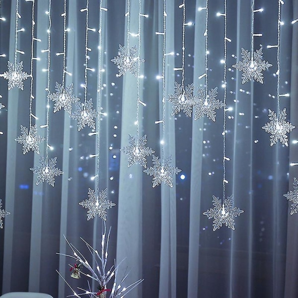 3,5m Snowflake Led String Lys Gardin Blinkende Fairy Light Garland Winter Part Tangrui (FMY) multicolor