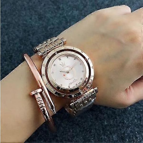 Kvinners Rotatable Casual Klokker Kvinner Rotatable Casual Klokker Dame (FMY) silver
