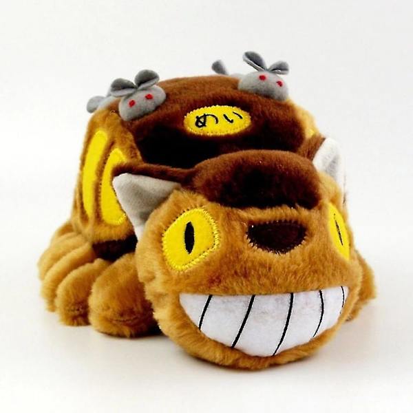 Mike 30cm Söta Cartoon Animation Buss Katt Docka Mjuk Plysch Djur Leksaker Fylld Totoro Kawaii Present Leksaker För Barn (FMY)