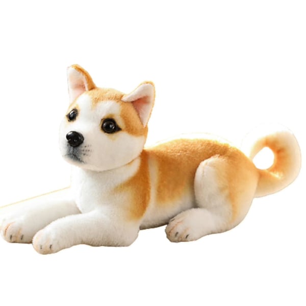 Simulering Hundeplys legetøj Blød udstoppet dukke Yndig børnekrammepude fødselsdag_ (FMY) 32cm Akita