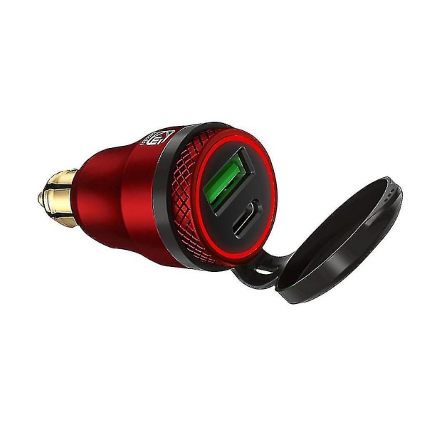 Vanntett Motorsykkel Qc3.0 Usb Type C Pd Rask Lader Strømadapter Hella Din Pluggkontakt For Ducati Motorsykkel  (FMY)