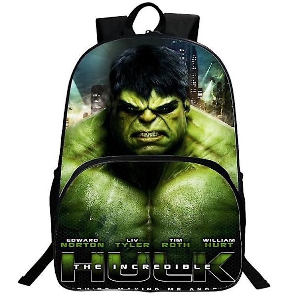 Lasten lahja Hulk-reppu Oppilaan koululaukku Piirretty lasten reppu  (FMY) C