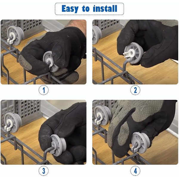 8 hjul till Siemens Bosch Beko Neff diskmaskin Universal nedre korg hjul (FMY)